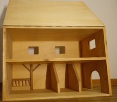Holz - Stall Tierstall Puppenstube Rohbau Holzhaus