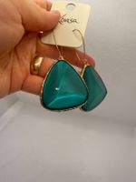 Boucles d'oreilles Lovisa vertes, style tendance, état neuf.