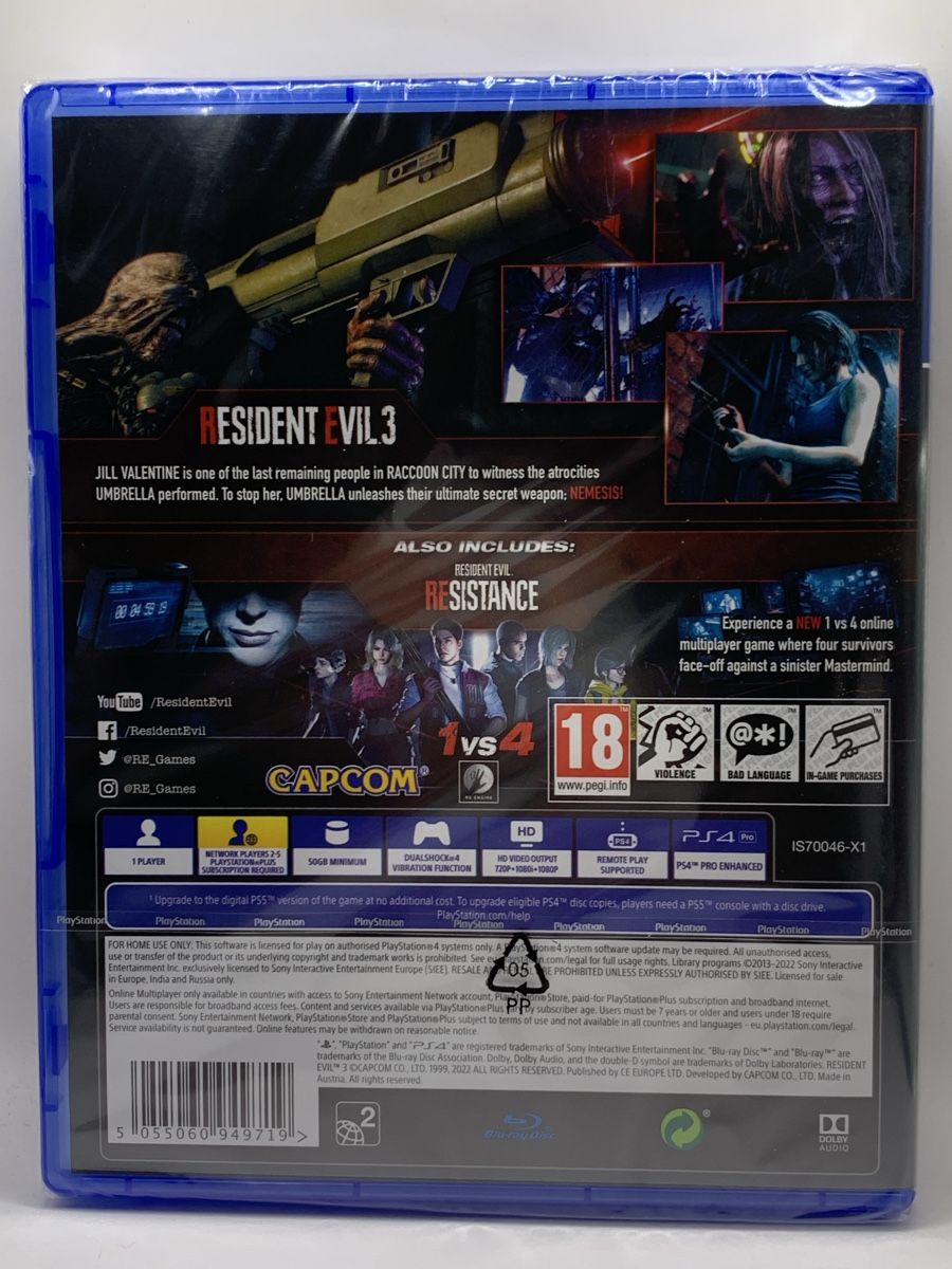 Sony Giochi: Resident Evil 3 - PS4 - Neu OVP – Nuovo e nell'imballaggio originale da Ostermundigen venduto da RG-Collector 1