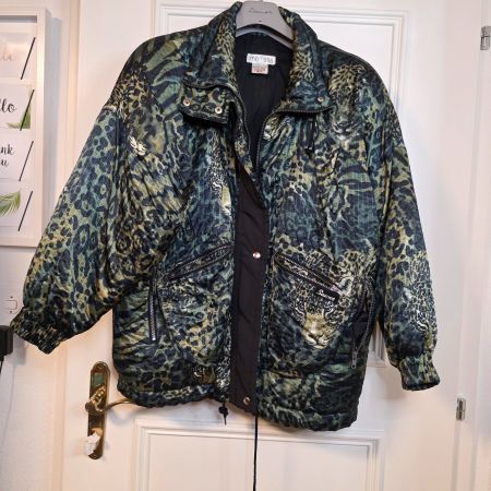Modissa Vintage Animal Print Jacke 80er/90er M–L Top Safari