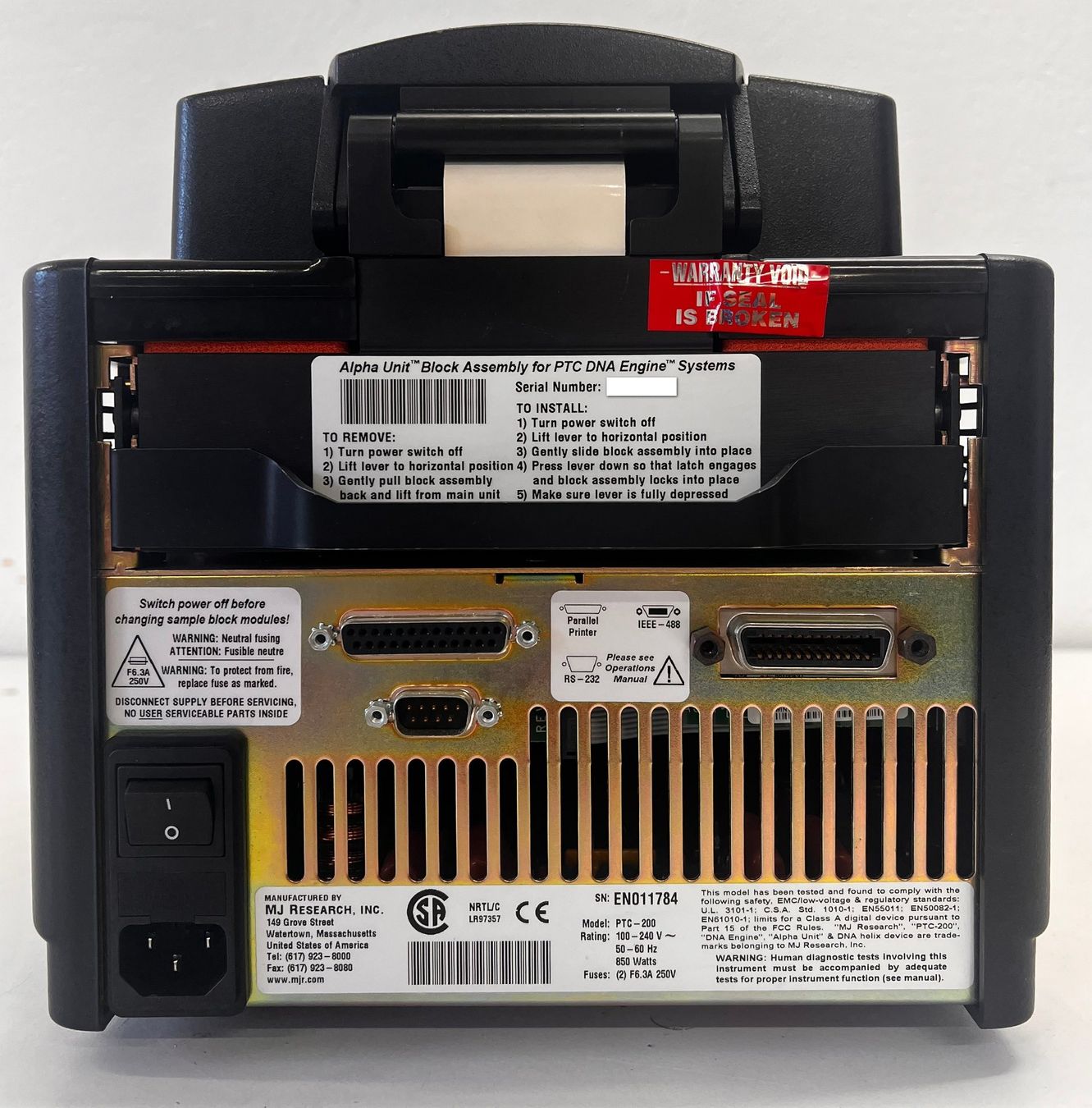 Messen: MJ Research PTC-200 Peltier Thermal Cycler – Gebraucht aus Niederdorf von LeptonAG_Labor 3
