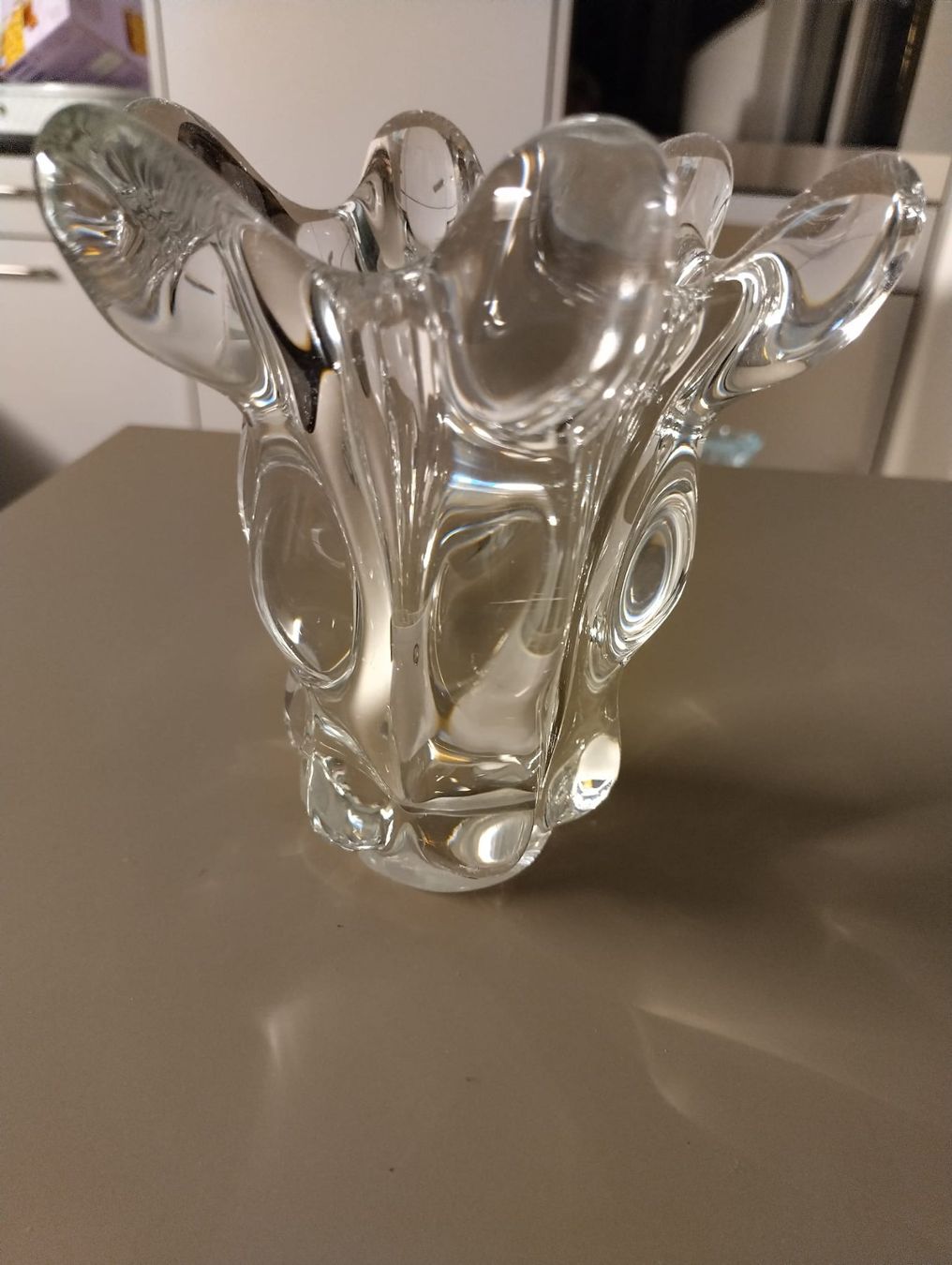 Vasi & Recipienti: Vannes le Chatel Designer Kristallvase aus Frankreich – Usato da Küsnacht ZH venduto da Hans.45 3