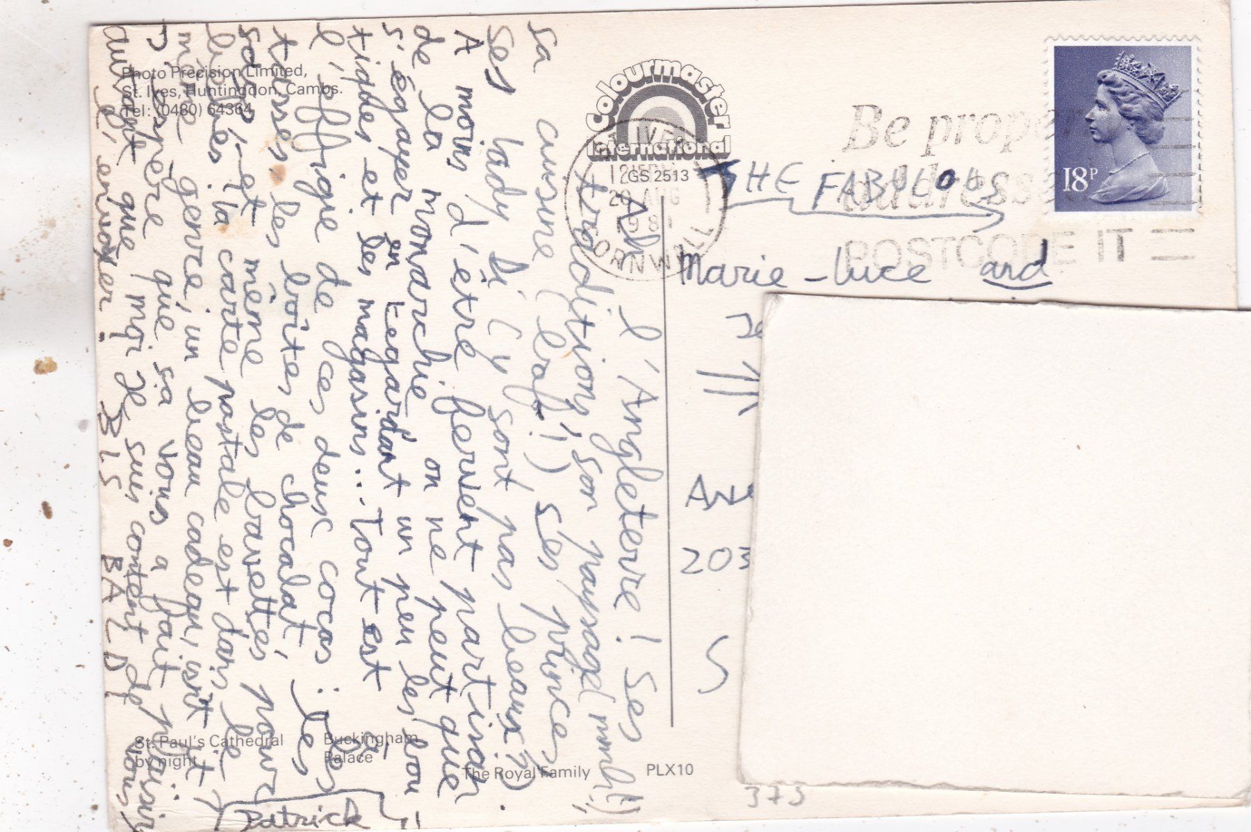 Cartoline postali: England The Royal Wedding Day 1981 – Usato da Herisau venduto da Lisegrat2008 1