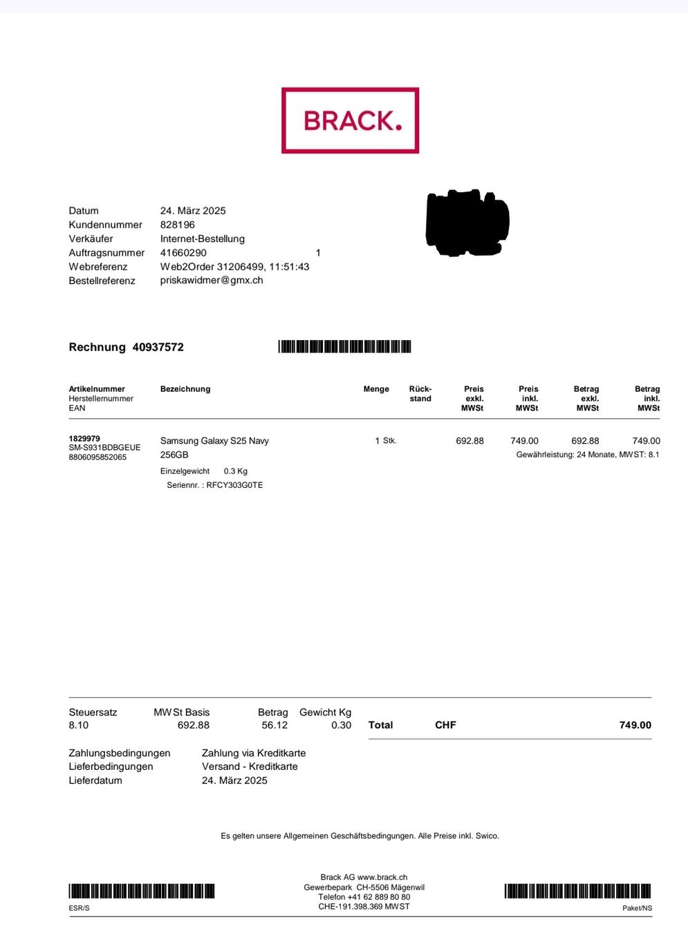 Samsung Telefoni cellulari / Smartphones: Samsung Galaxy S25 256GB  Dunkelblau – Nuovo (secondo la descrizione) da Tägerig venduto da Lepsi 9