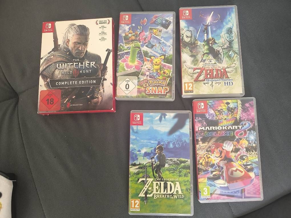 Consoles: Nintendo Switch + Controller + 5 Spiele – D'occasion à Schaffhausen par Beastware 3