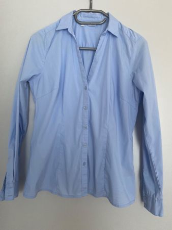 Stretch Bluse Grösse 38 blau bonprix
