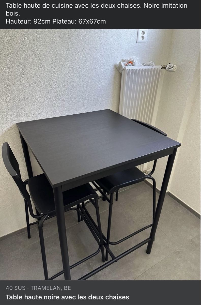 Ikea Set de table et chaises: Table haute et chaises – D'occasion à Tramelan par roh_sxn8