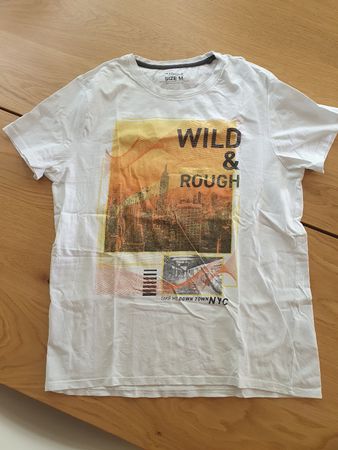 Weisses T-Shirt mit NYC-Print, Grösse M,