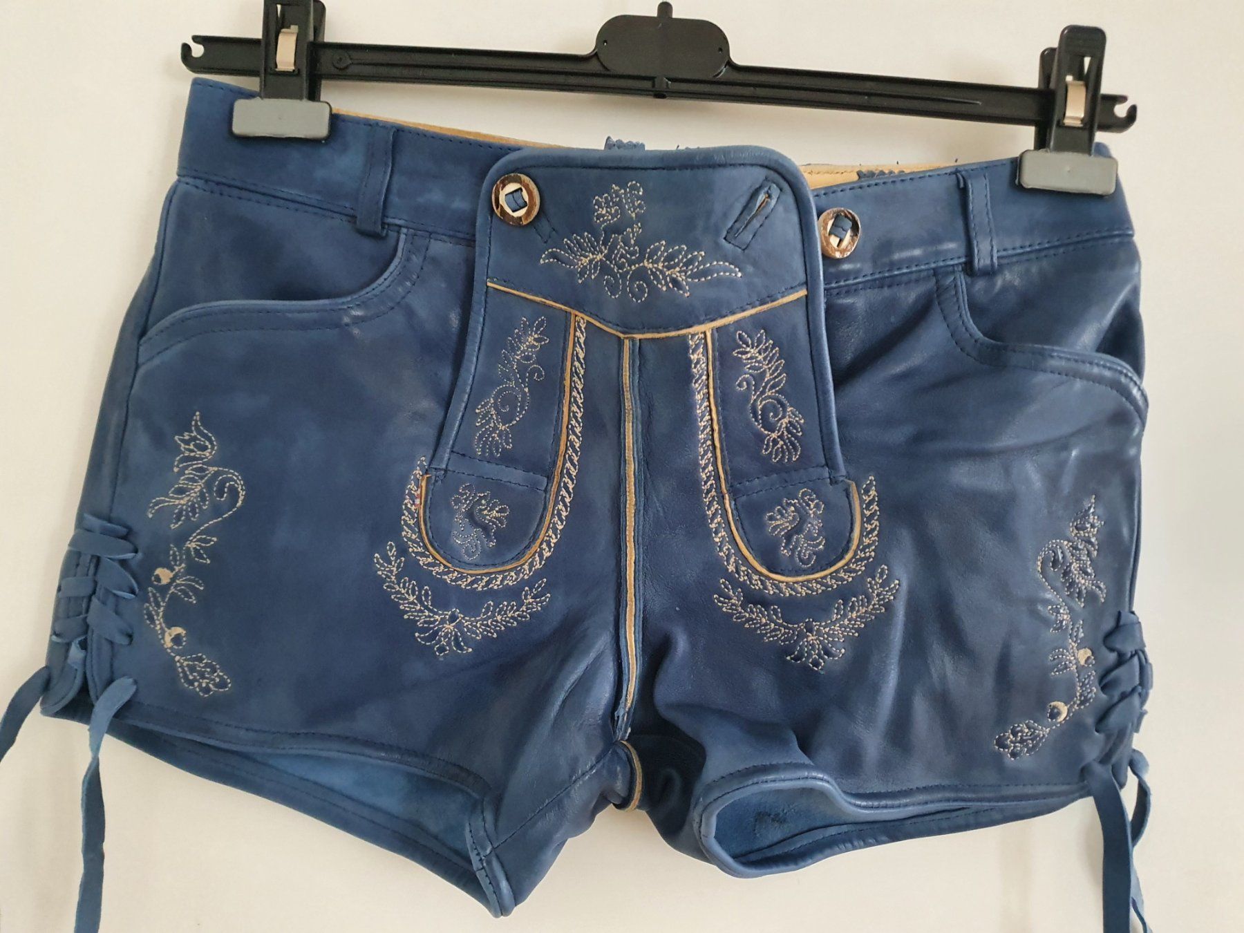 Hosen: Ledershorts von Stockerpoint Gr. 38 blau – Neu und originalverpackt aus Rheineck von aron012
