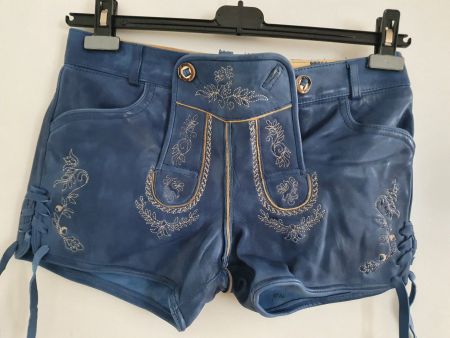 Ledershorts von Stockerpoint Gr. 38 blau
