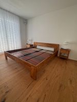Bett 180x200 Holz, inkl. Lattenrost & 2 Nachttische