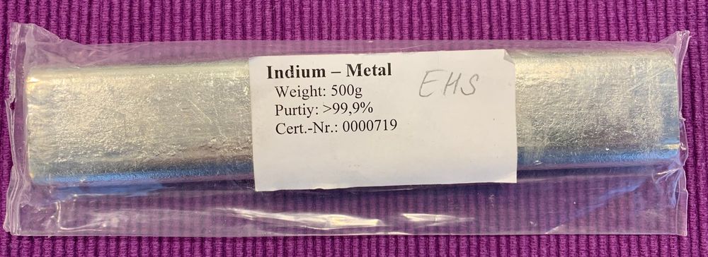 Indium : Indium: Het element - InfoNu