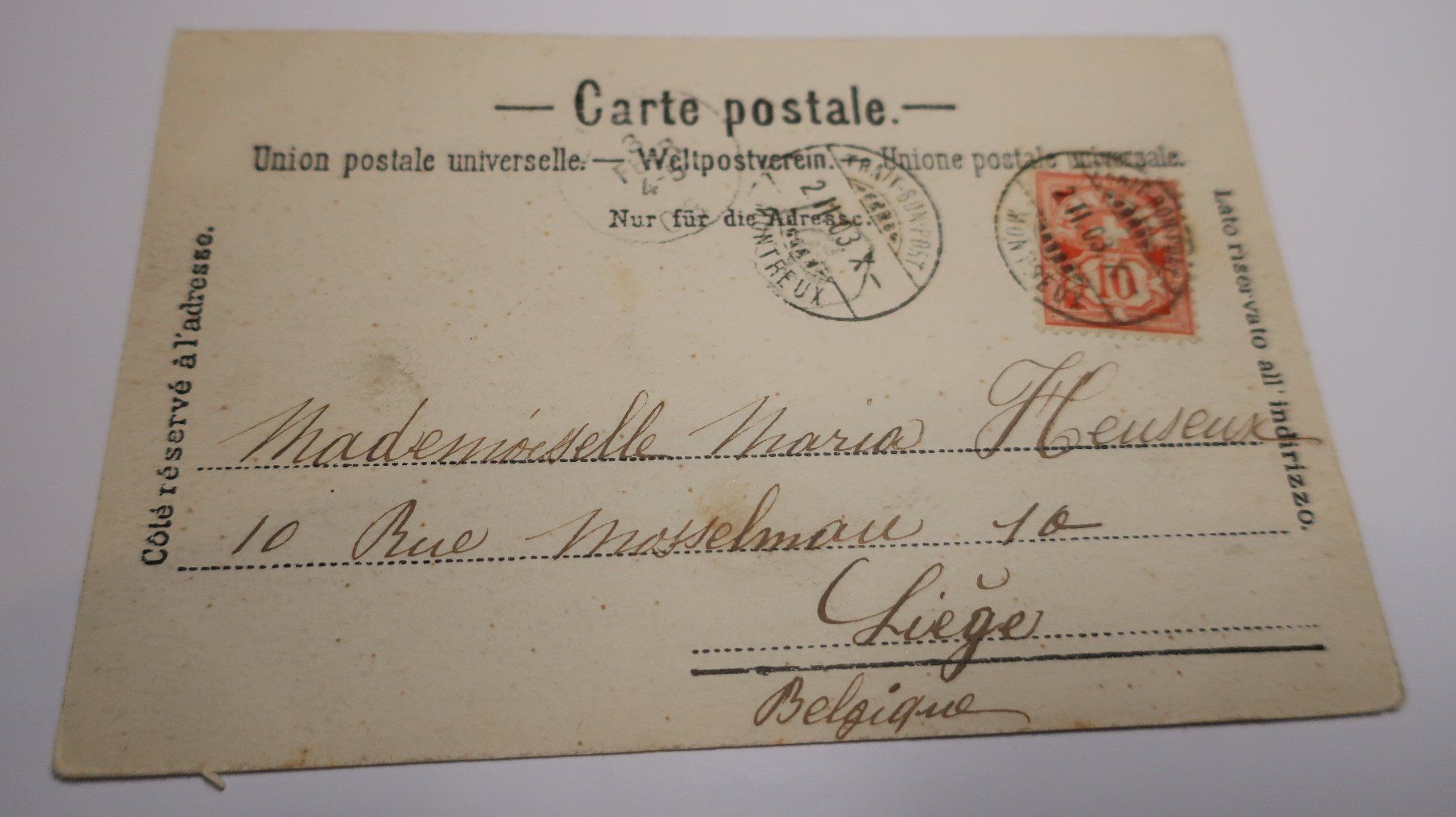 Cartoline postali: Montreux - quai de Vernex – Usato da Cormoret venduto da Pascalll2001 2