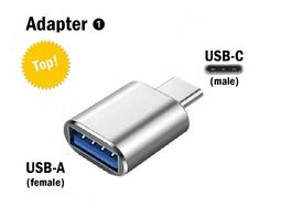 USB-A auf USB Typ-C / Adapter Übergangs-Zwischen-Stecker