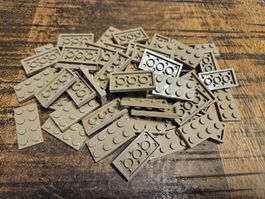 lego 3020 lot de 60 pièces Dark Tan Plate 2 x 4