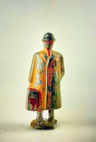 Poster print - man with suitcase