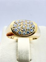 750/18 Karat Gold Ring mit Brillanten
