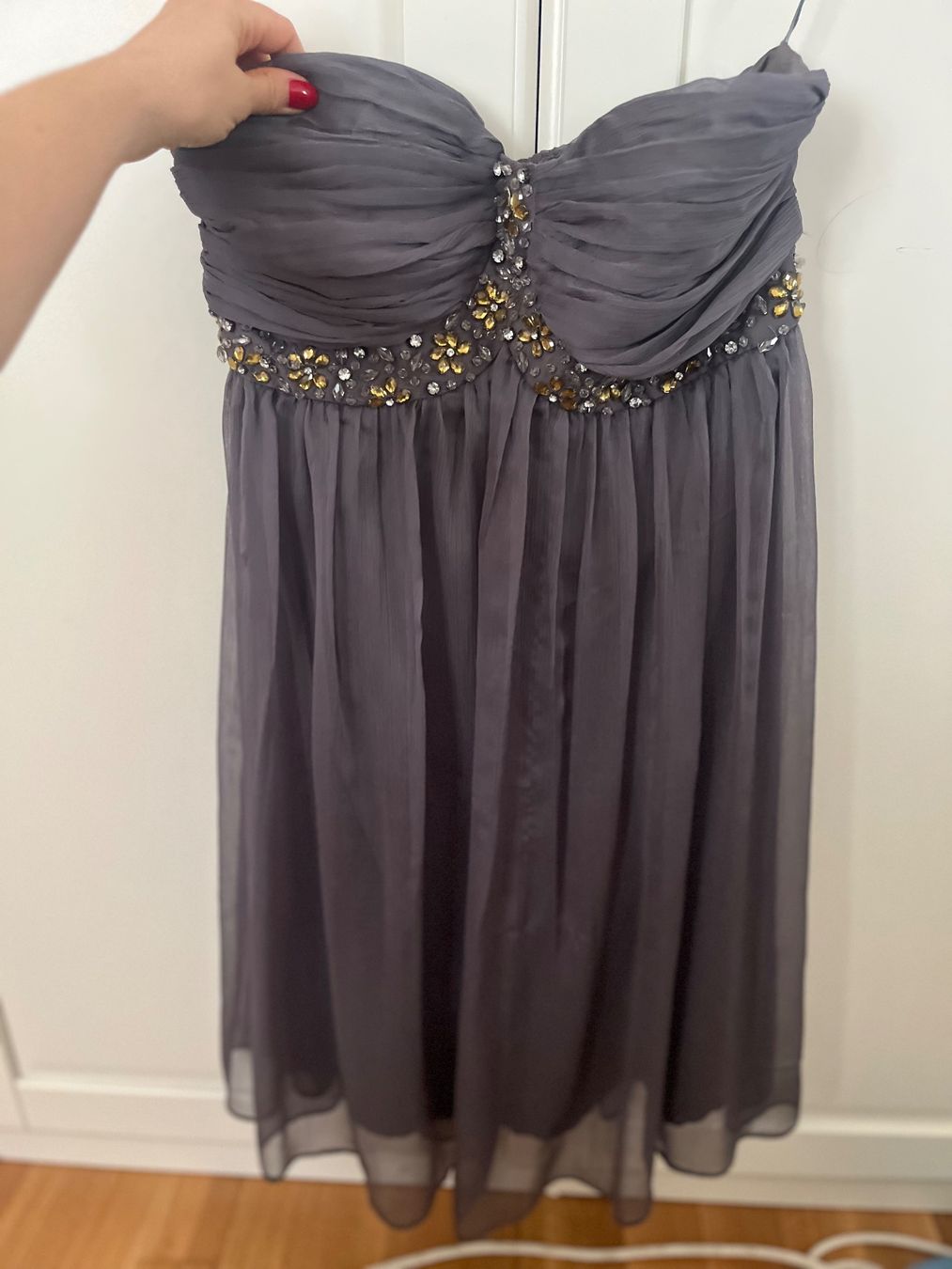 Vestiti: Cocktail Kleid Anthrazit – Usato da Lenzburg venduto da BMK.