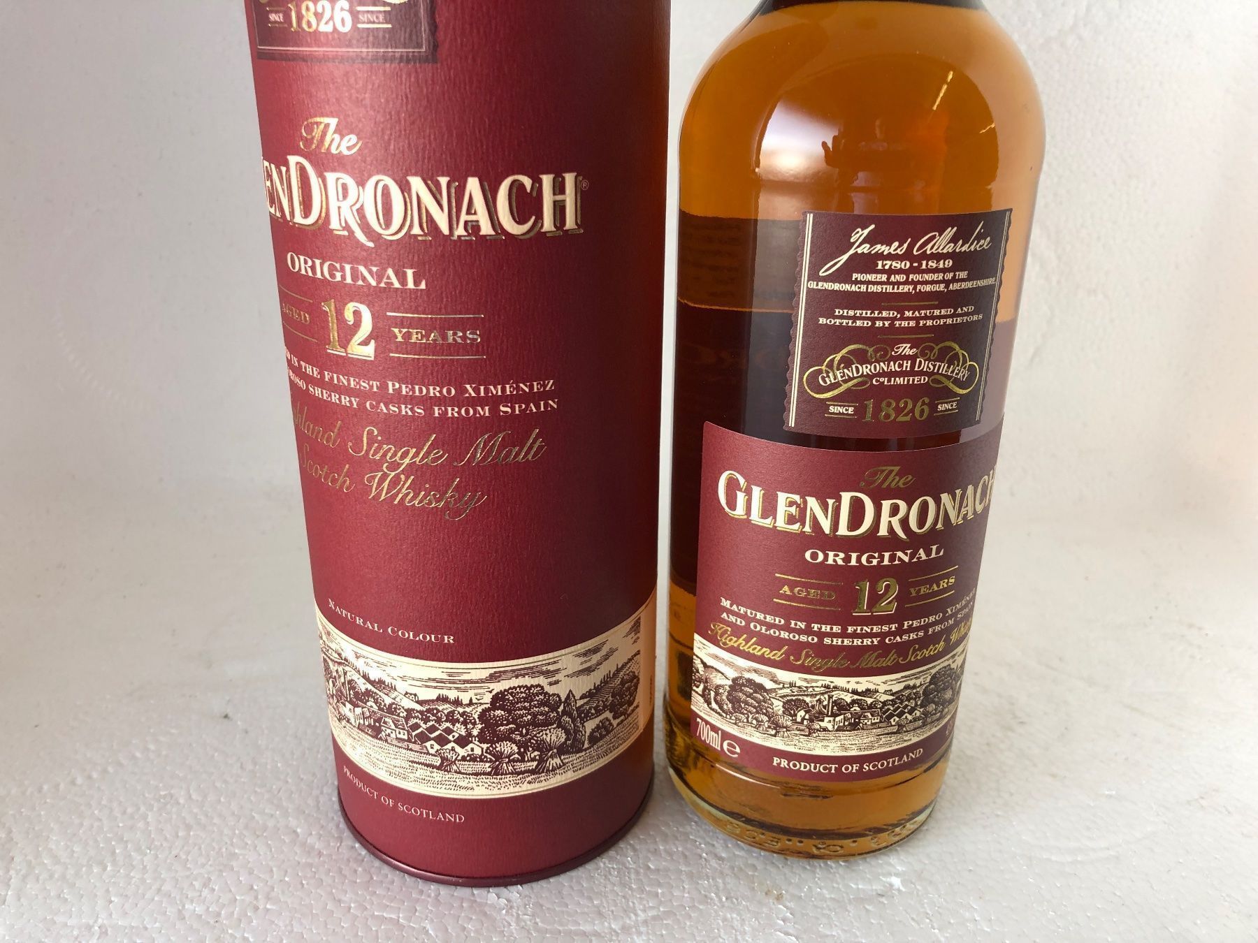 Bevande alcoliche: Glendronach Original Pedro-Ximenez & Sherry Cask 12 J. 43% – Nuovo e nell'imballaggio originale da Wöschnau venduto da Vinsale 3