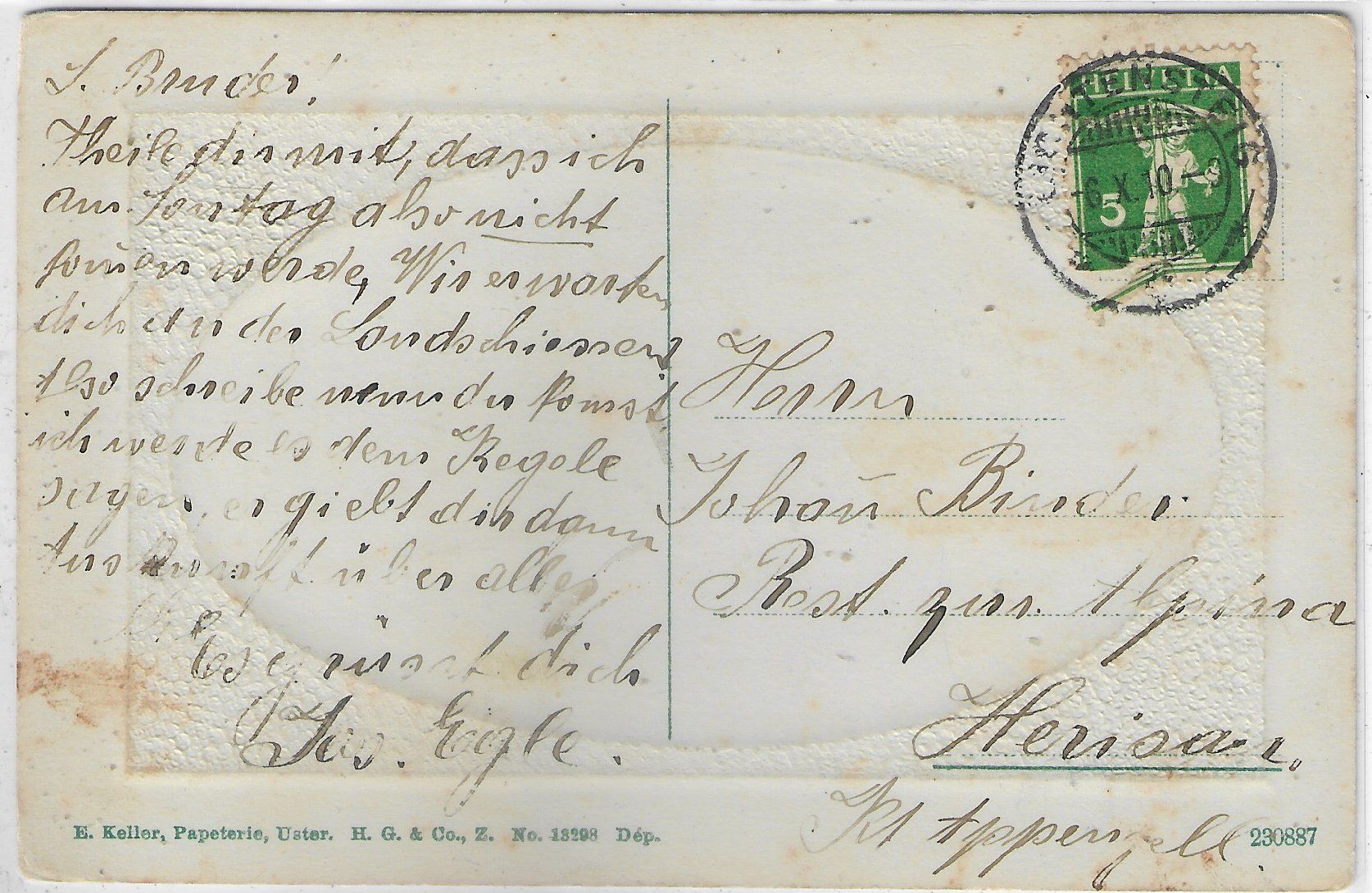 Cartoline postali: Uster - Kirche und Schloss – Usato da Ettingen venduto da Kartenplanet 1