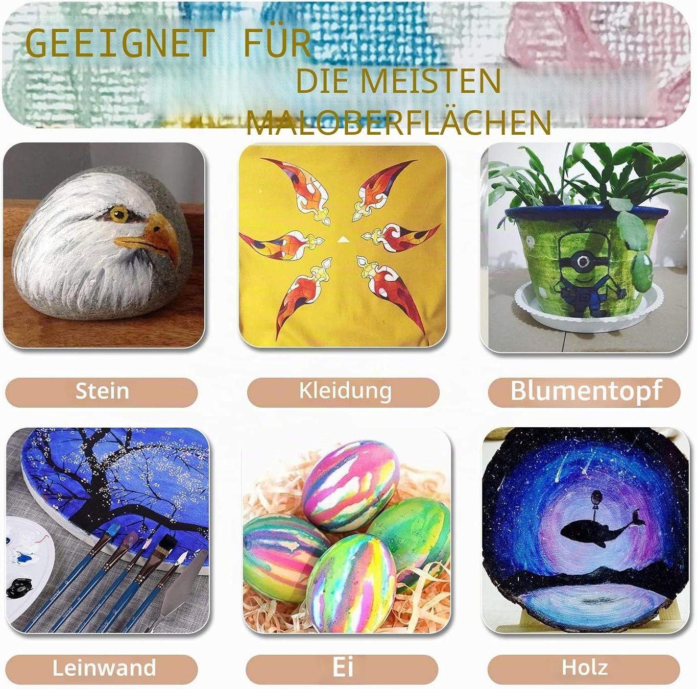 Farben: Acrylfarben Set 24 Farben 59ml Wasserfest Lichtecht – Neu und originalverpackt aus St. Gallen von sch_zsz7 3
