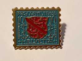 1 Pin Briefmarke Pro Juventute Helvetia