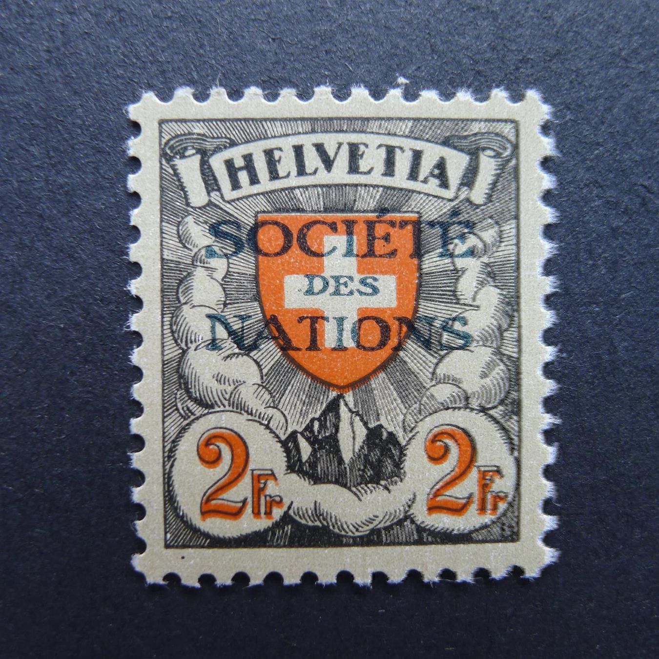 Tutti i francobolli: 1935 SDN Nr. 26z1.09 postfrisch Fr. 500.- – Usato da Dagmersellen venduto da wyss1982