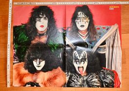 VINTAGE Bravo Poster KISS front & ADAM ANT