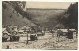 WÄGITAL Zukünftige Staumauer des Stausee's Wäggithal