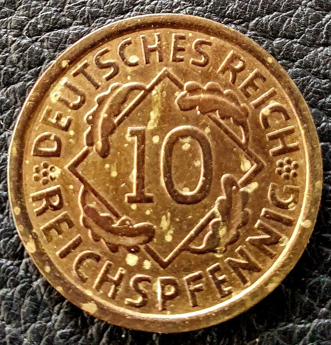 Alle Münzen: 10 Reichspfennig 1932 E – Gebraucht aus Egerkingen von Acc1