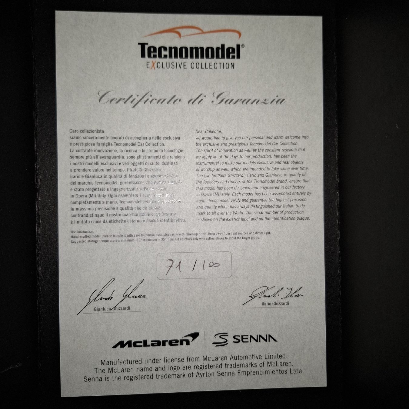 Tecnomodel Modellini d'auto: Tecnomodel Mclaren Senna 1:18 – Nuovo (secondo la descrizione) da Gipf-Oberfrick venduto da Edii45 5