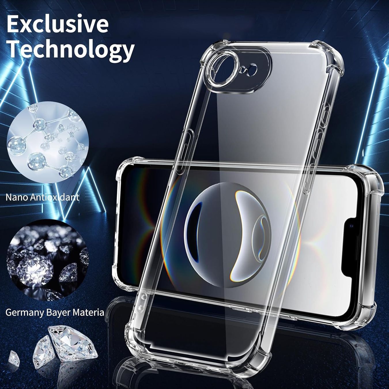 Cover & Protezioni schermo: iPhone 16e Hülle Etui Clear Case Silikon Cover TASCHE ROBUST – Nuovo e nell'imballaggio originale da Volketswil venduto da coverandmore 4