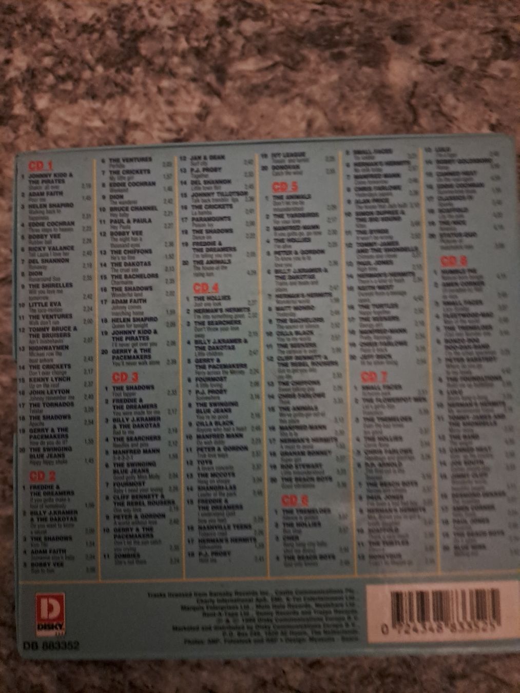 CD: 8 CD-Box "WOW That Was The 60's" 160 original classics DISKY – Usato da Uetendorf venduto da Essiggurken 2