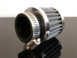 4x Motorrad SPORT-LUFTFILTER, KLEIN, UNIVERSAL, 37-40 mm