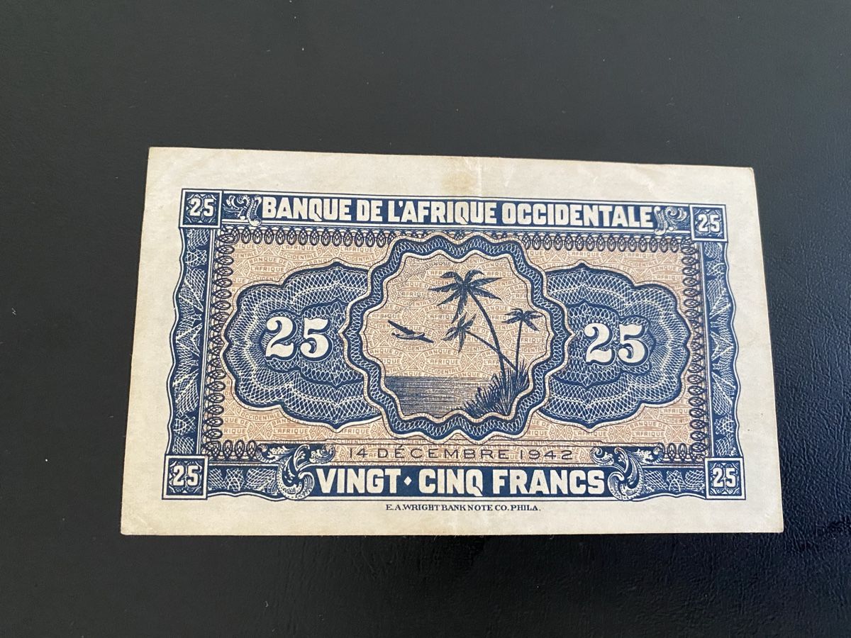 Banconote: 25 Francs 1942 – Usato da Dällikon venduto da Woldbanknoten 2
