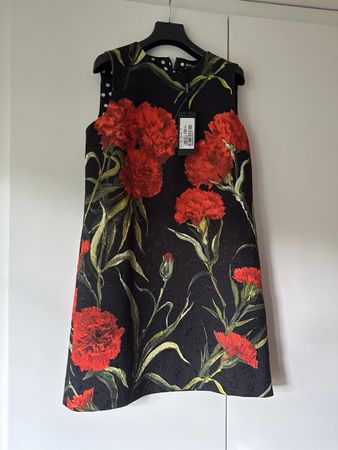 Dolce & Gabbana Dress Floral Pattern Size 42 New