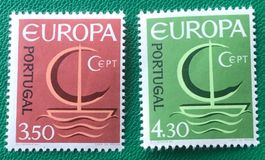 Briefmarken aus  Portugal 1966 Europa – Segelschiff Kat 14€