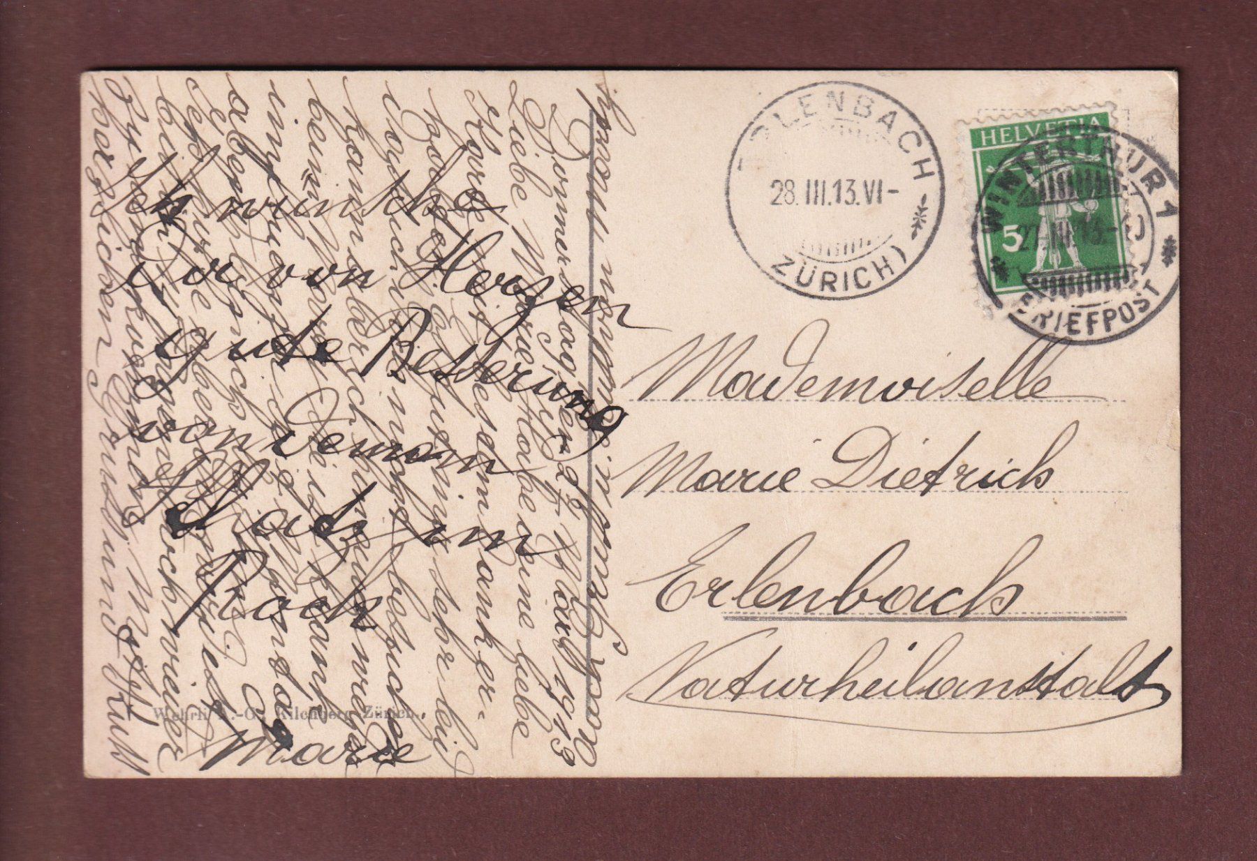 Cartes postales: LUZERN - Musegg und Rigi - 1913 – D'occasion à Pully par nicecards-shop 1
