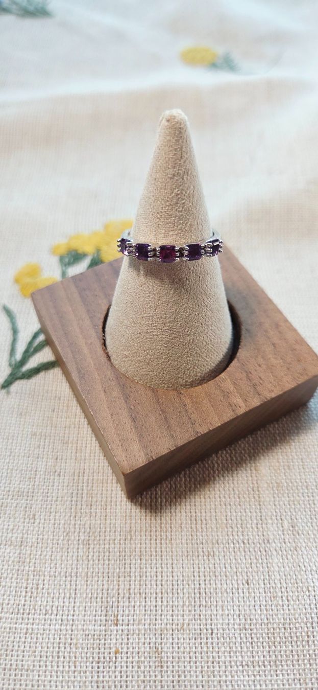 Anelli: NEW - S925 Amethyst Ring (Adjustable) – Nuovo (secondo la descrizione) da Zürich venduto da cin_wcf6 4
