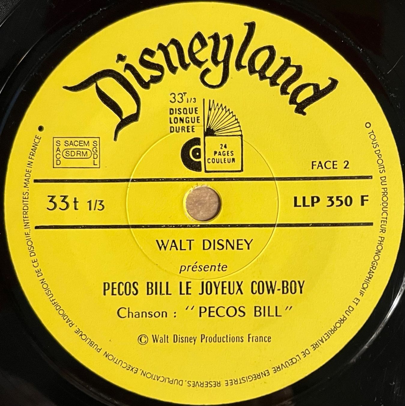 Dischi in vinile: WALT DISNEY - PECOS BILL – Usato da Bussigny venduto da vinyl-pas-cher 6