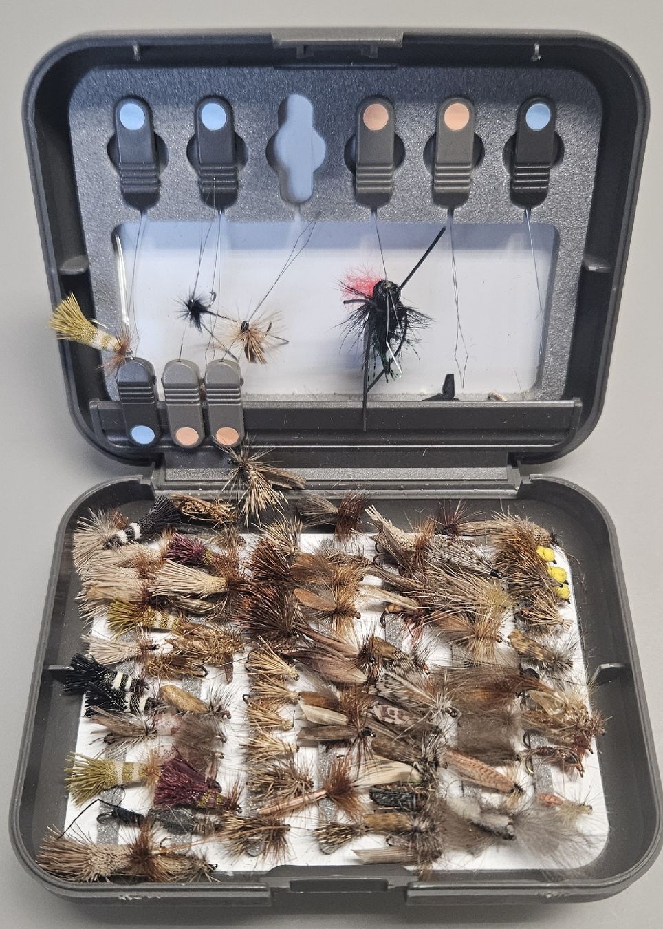 Esche: Fliegenfischer-Set: 90+ "Sedges" Fliegen – Usato da Grenchen venduto da immensum