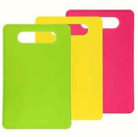 Lot de 3 planches à découper en plastique pour cuisine