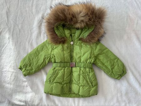 💚🍀Moncler Daunenjacke Gr. 74 grün Mädchen 🪲Winterjacke