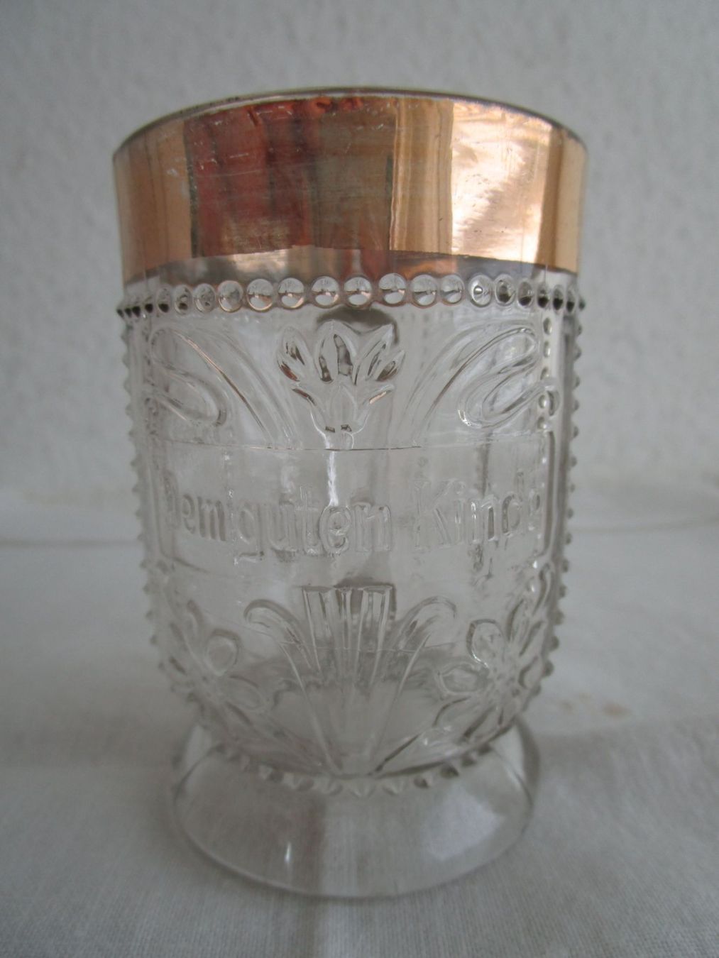 Bicchieri: Antikes Pressglas  - Dem guten Kinde – Usato da Binningen venduto da Oldfashion 1