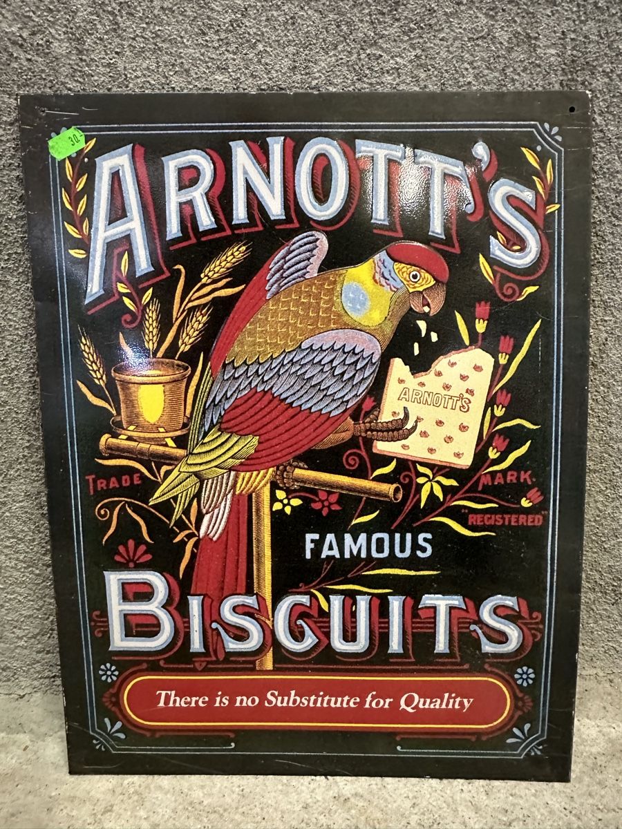 Insegne: Biscuit Papagei Werbung Reklame  – Usato da Reinach AG venduto da rares75