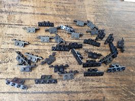 lego 2436 lot de 30 pièces Black Bracket 1 x 2 - 1 x 4
