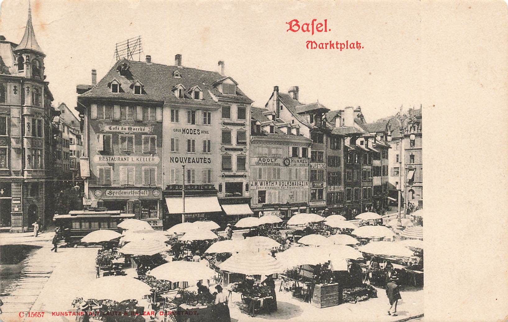 Cartoline postali: Basel tram Straßenbahnen – Usato da Biasca venduto da Blenio71