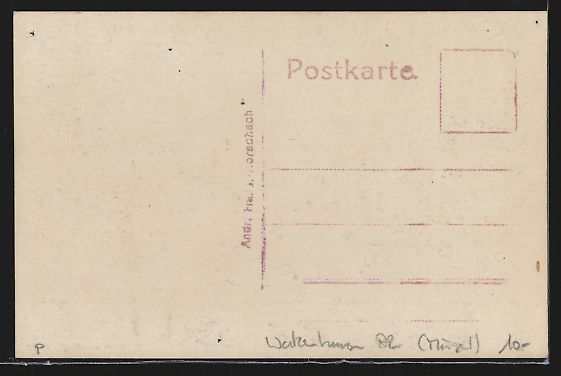 Cartoline postali: Walzenhausen-Platz, Ortsansicht aus der  – Usato da Berlin venduto da bartko-reher 1