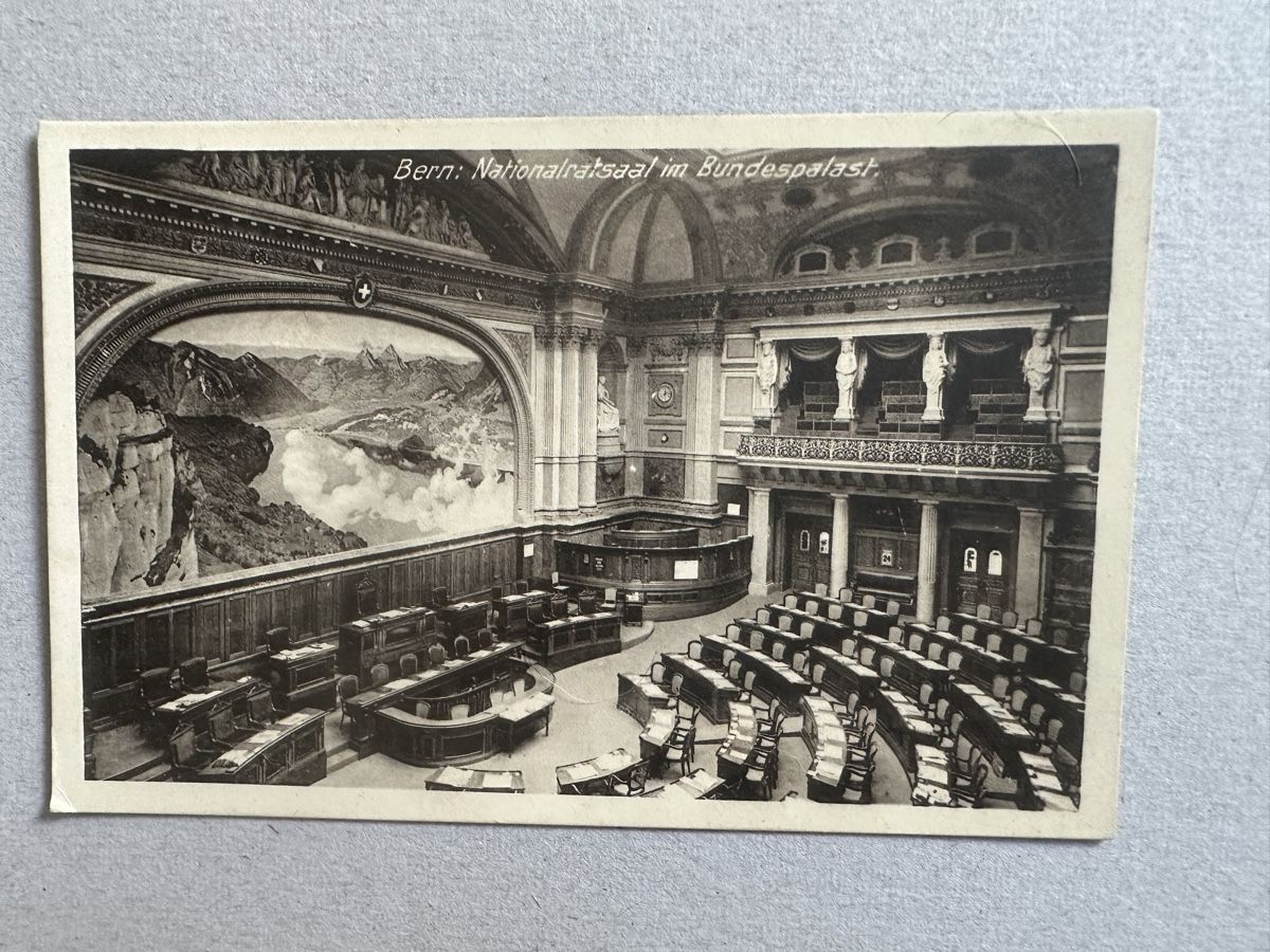 Ansichtskarten: AK v. 1914: Bern im Bundespalast – Gebraucht aus Frauenfeld von aluma14 2