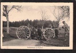 Militär : Artillerie in Position , gel. 1916